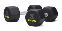Гантель обрезиненная ZIVA ZSL-PRHD-6052-YL 6 кг (пара)