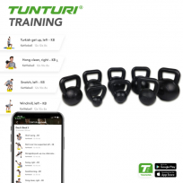Гиря черная TUNTURI 20 кг